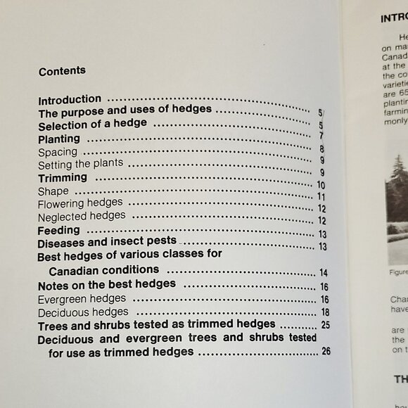 Hedges For Canadian Gardens - Agriculture Canada 1980 -38 Pg Booklet maps charts - Picture 4 of 9